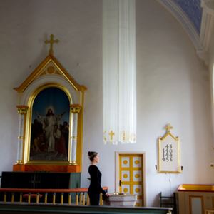 Bild på Ljuspelare. Gräsgårds kyrka, Öland