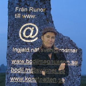 Bild på Ljusinstallation på gravfältet